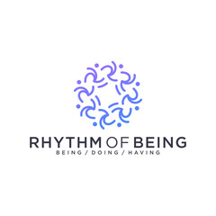 People and community logo vector illustration