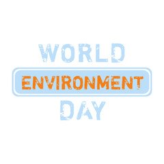 World environment day text banner background art in png
