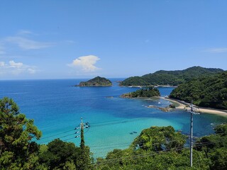 Fototapeta premium 島根県 隠岐 秘密のビーチでの夏休みの絶景