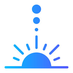 solar system gradient icon