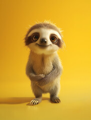 Obraz premium Baby sloth standing