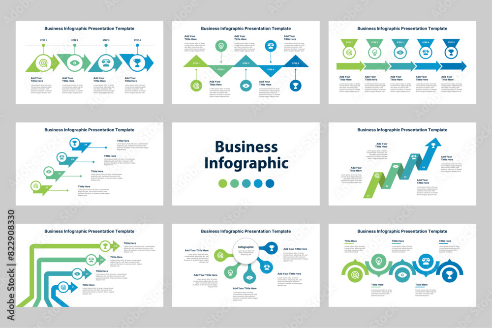 Wall mural infographic design 4, 5, 6 steps point or option with icons. infographic business concept can be use