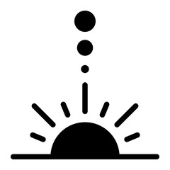 solar system glyph icon