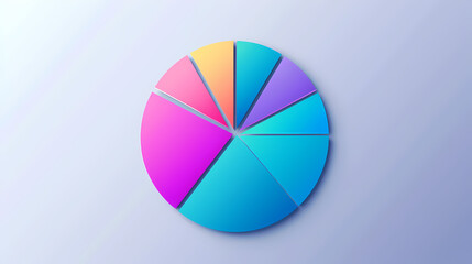 Obraz premium Circle chart design template for creating vector image