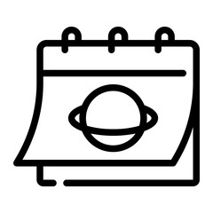 calendar line icon