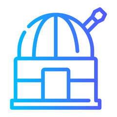 observatory gradient icon
