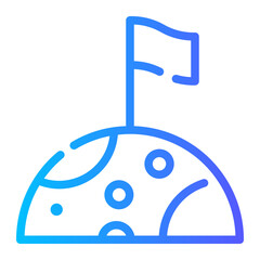 space colonization gradient icon