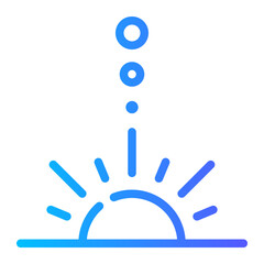 solar system gradient icon