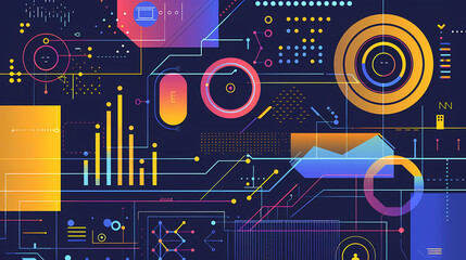 Obraz premium Infographic background vector illustration