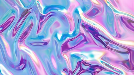 The image is a close-up of a crumpled piece of iridescent fabric