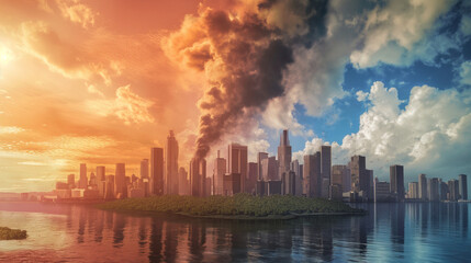 Fototapeta premium Climate change concept