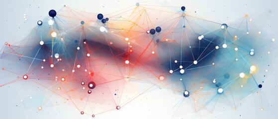The Support Network, complex network of interconnected nodes and pathways, representing the expansive support infrastructure of technical customer service
