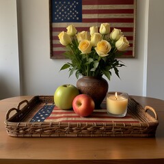 แอปเปิ้ลบนโต๊ะอาหาร