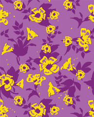 big flower seamless pattern
