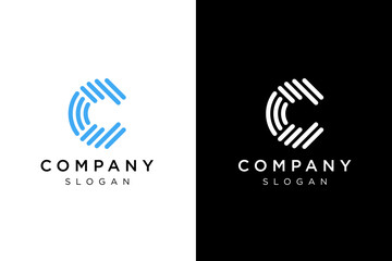 fabrics logo forms a simple C