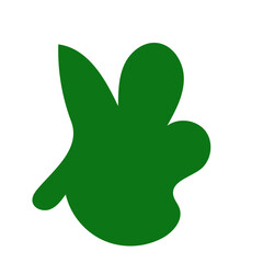 Green abstract shapes vector 