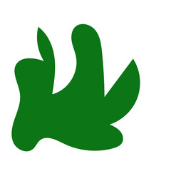 Green abstract shapes vector 