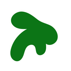 Green abstract shapes vector 