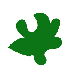 Green abstract shapes vector 