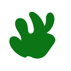 Obraz premium Green abstract shapes vector 