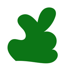 Green abstract shapes vector 