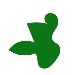 Fototapeta premium Green abstract shapes vector 