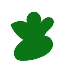 Green abstract shapes vector 