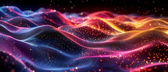 Naklejka premium Create a seamless looping animation of a glowing magical energy field