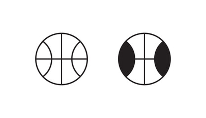 Fototapeta premium Basketball icon design with white background stock illustration