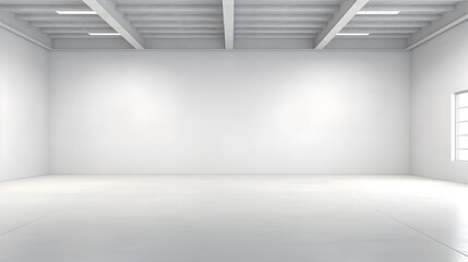 Minimalist White Architectural Building Background for Product Showcase and Presentation
