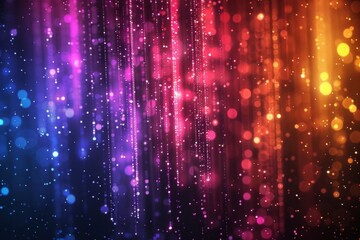 Obraz premium Create an abstract background of falling glowing particles