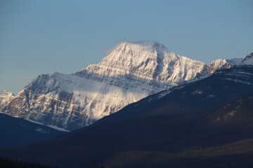 Snow On Mount Edith, Jasper National Park, Alberta