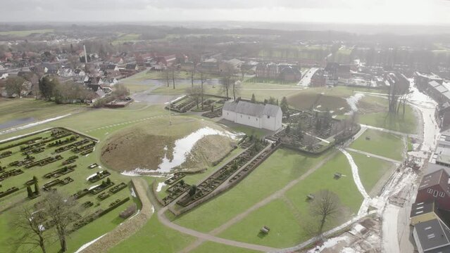 Jelling UNESCO Heritage Seen From Above  - Aerial