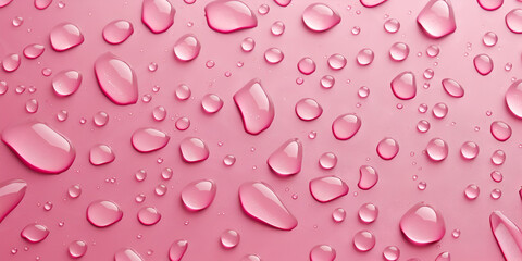  Pink Water Texture Background a pink surface with numerous water droplets covering  droplets range in size and are spread out across the surface