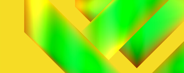 Neon color abstract geometric shapes background design. Vector Illustration For Wallpaper, Banner, Background, Card, Book Illustration, landing page