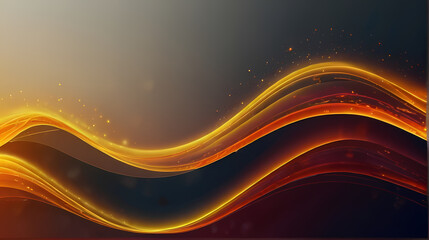 Abstract Illustration Background with Fire Waves Theme