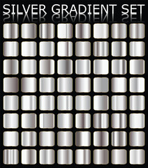 Metal silver gradient color set © Daken Design