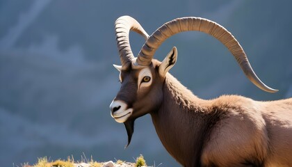 An Ibex With Its Horns As A Mark Of Maturity Upscaled 8