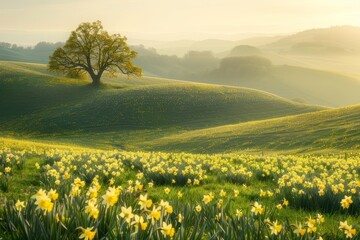 Obraz premium A spring meadow elysium