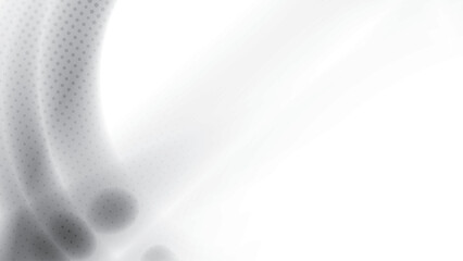 Abstract  white and gray color, modern design background with curve lines and halftone effect. Vector illustration.
