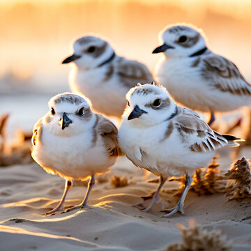 California's western snowy plover , tiny white bird