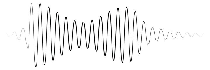 Podcast sound waves set. Waveform pattern for music player, podcast, voise message, music app. Audio wave icon. Equalizer template. Vector illustration isolated on white background