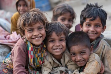 Unidentified Nepali kids
