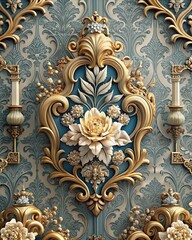 3d wallpaper for home interior classic decorations