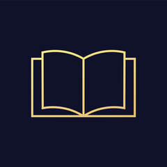 Flat Book icon symbol vector Illustration.