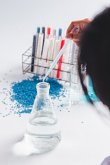 Produced from polymer plastic pellet factory. Petrochemical process for producing plastic pellet. Compound bead. polymerase chain reaction.
