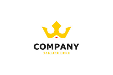 king crown modern minimal logo