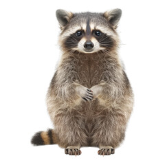 Fototapeta premium Raccoon isolated on white background