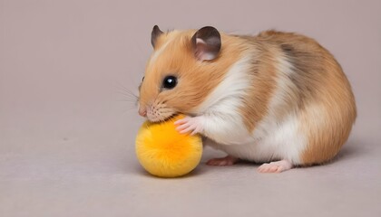 A Hamster Cuddling With Its Favorite Toy Upscaled 6