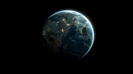 Fototapeta premium Earth Planet in Deep Space Wallpaper